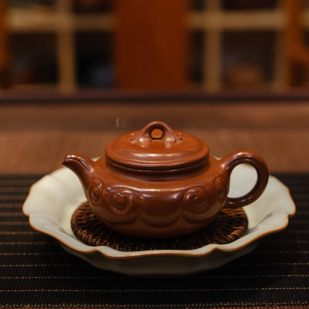 仿古如意 全手工 王香勤作品 紫砂壶