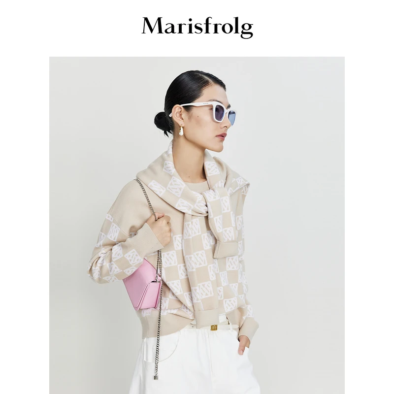 【婷婷专属】Marisfrolg玛丝菲尔复古设计感长袖针织衫