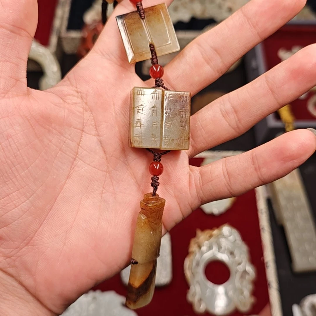 马***哥和田玉未镶嵌车挂