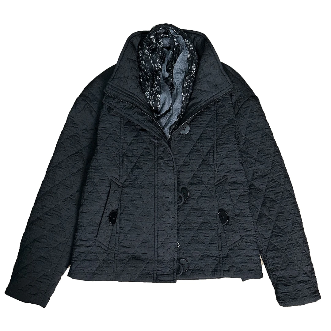 个性时尚休闲潮女士小薄棉衣外套宽松小短款洋气女人味专柜同售