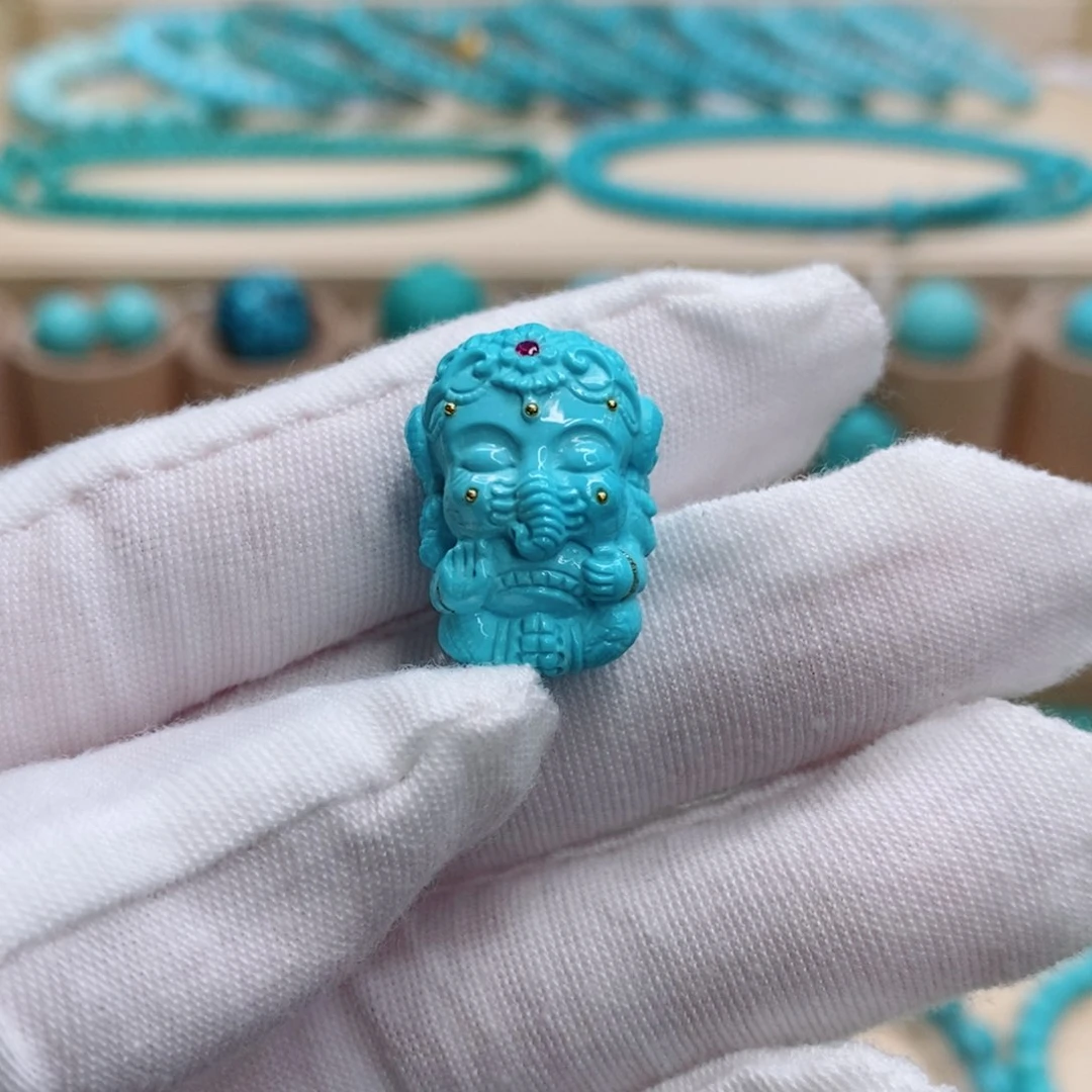 绿松石珠宝奇石未镶嵌