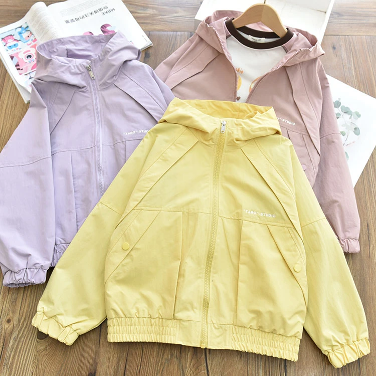 软壳女童户外三防连帽冲锋衣中大儿童休闲防水防风衣外套2025春新