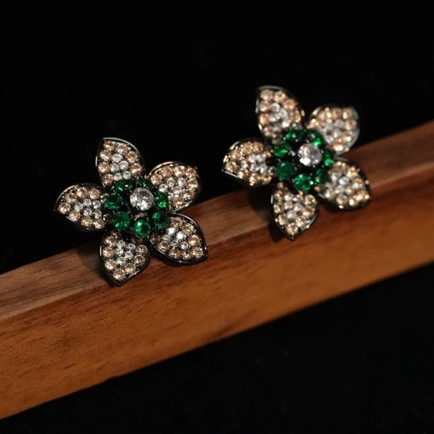 铜合金耳饰 A439 法式秋冬百搭气质优雅女神时尚简约耳环