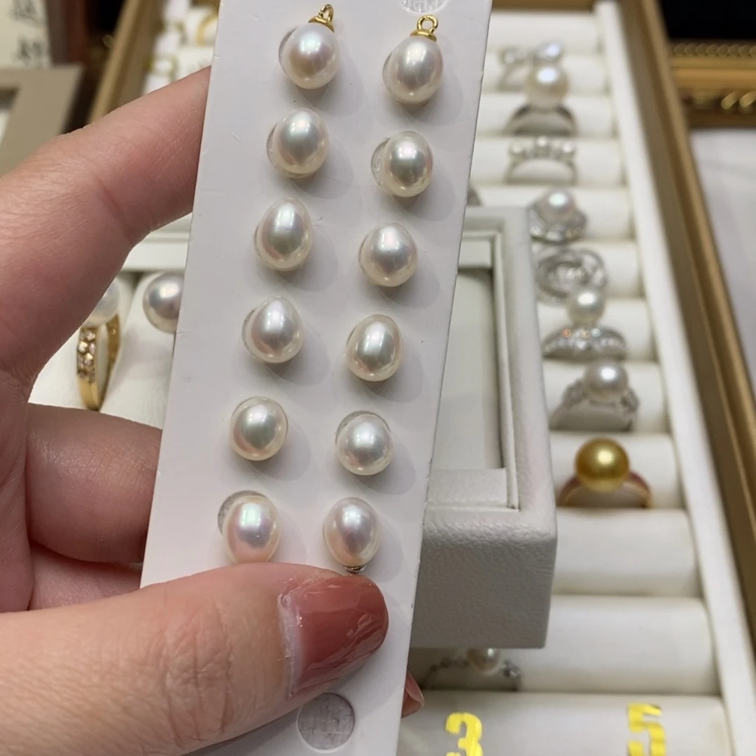 淡水珍珠耳饰银S925镶嵌晴*?