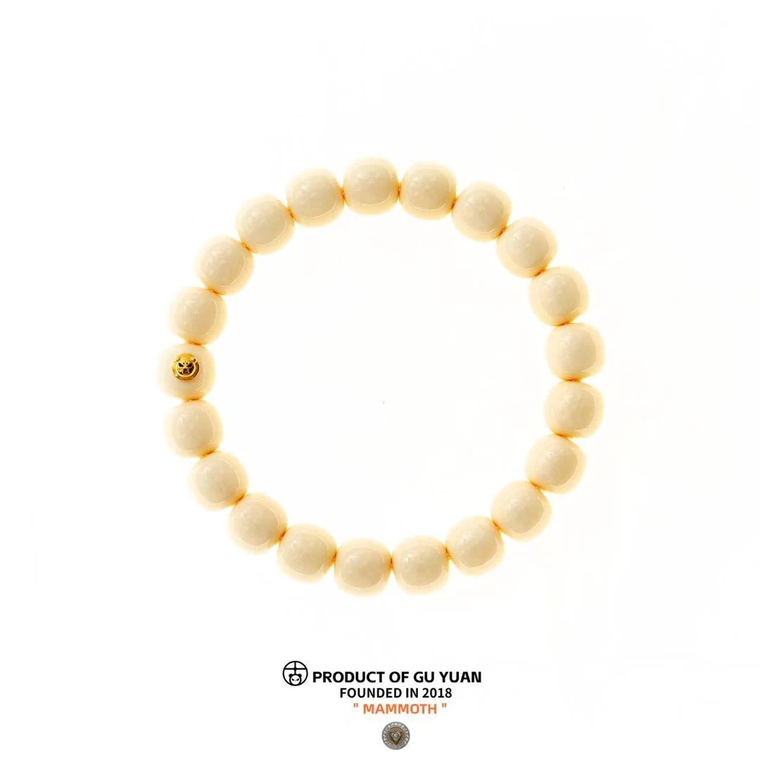 GuYuan古缘出品-【极·润系列】猛犸牙单圈手串