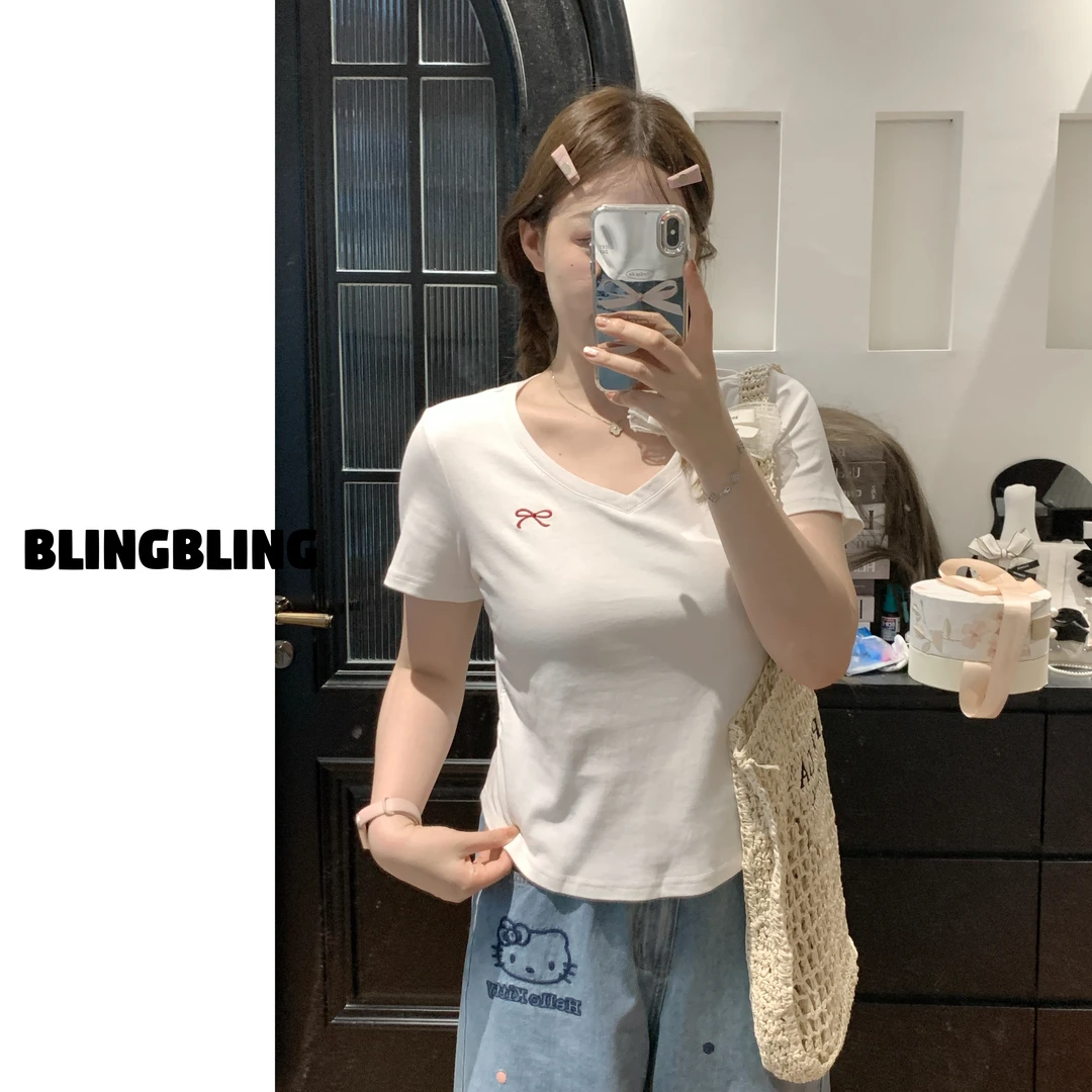 唐不灵微胖《黑白灰》大码显瘦百搭夏季T恤胖mm