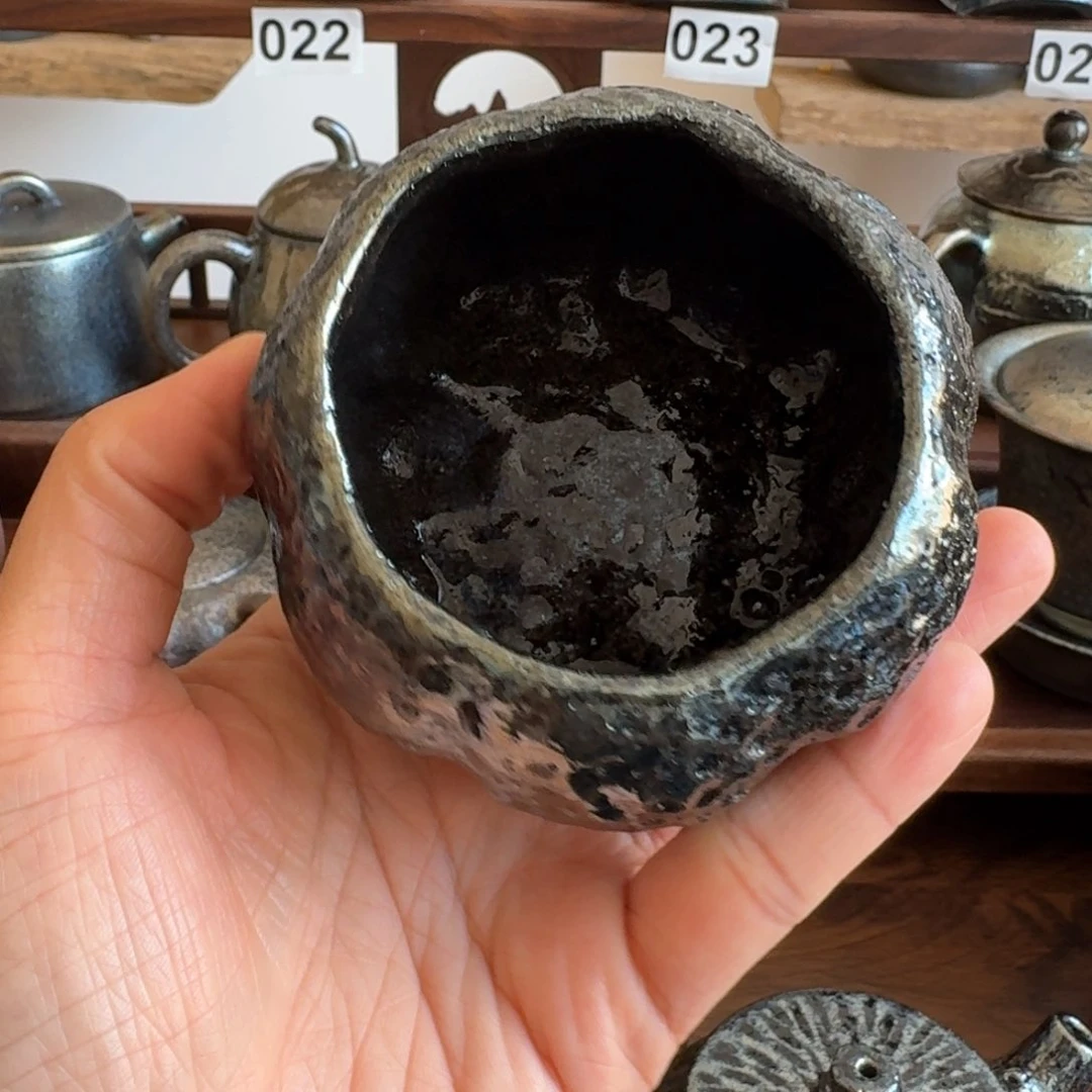 杯廿*.建水紫陶柴烧茶器