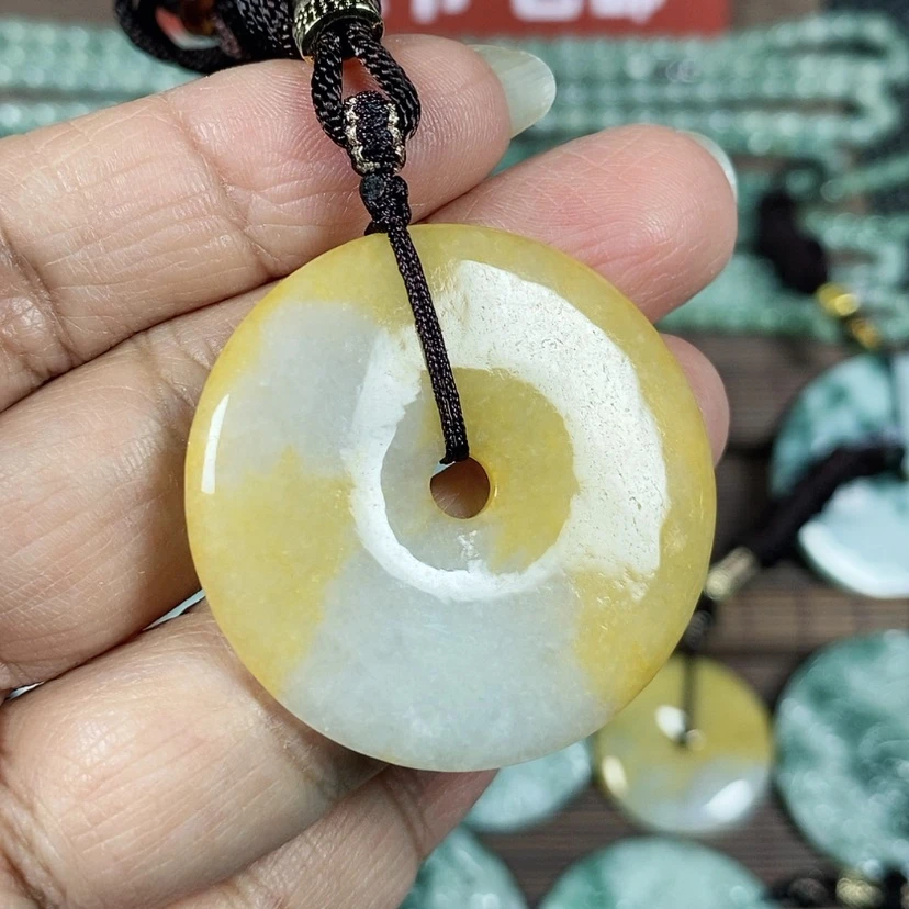 【闪购商品】翡翠颈饰未镶嵌玉吊坠翡翠玉平安扣