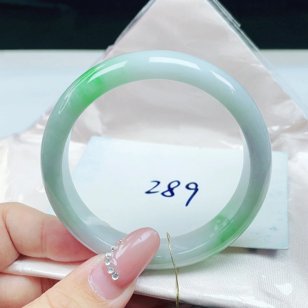 翡翠未镶嵌手镯 正圈54+