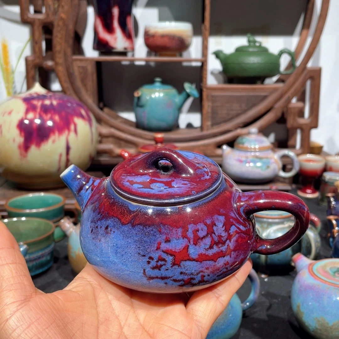 用***子中国神后钧瓷茶器