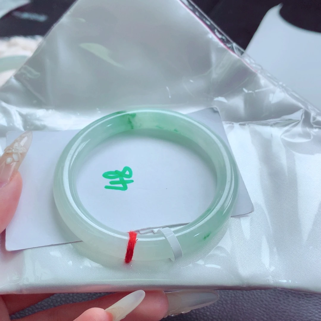 未镶嵌手镯翡翠天然缅甸翡翠A货手镯 48号