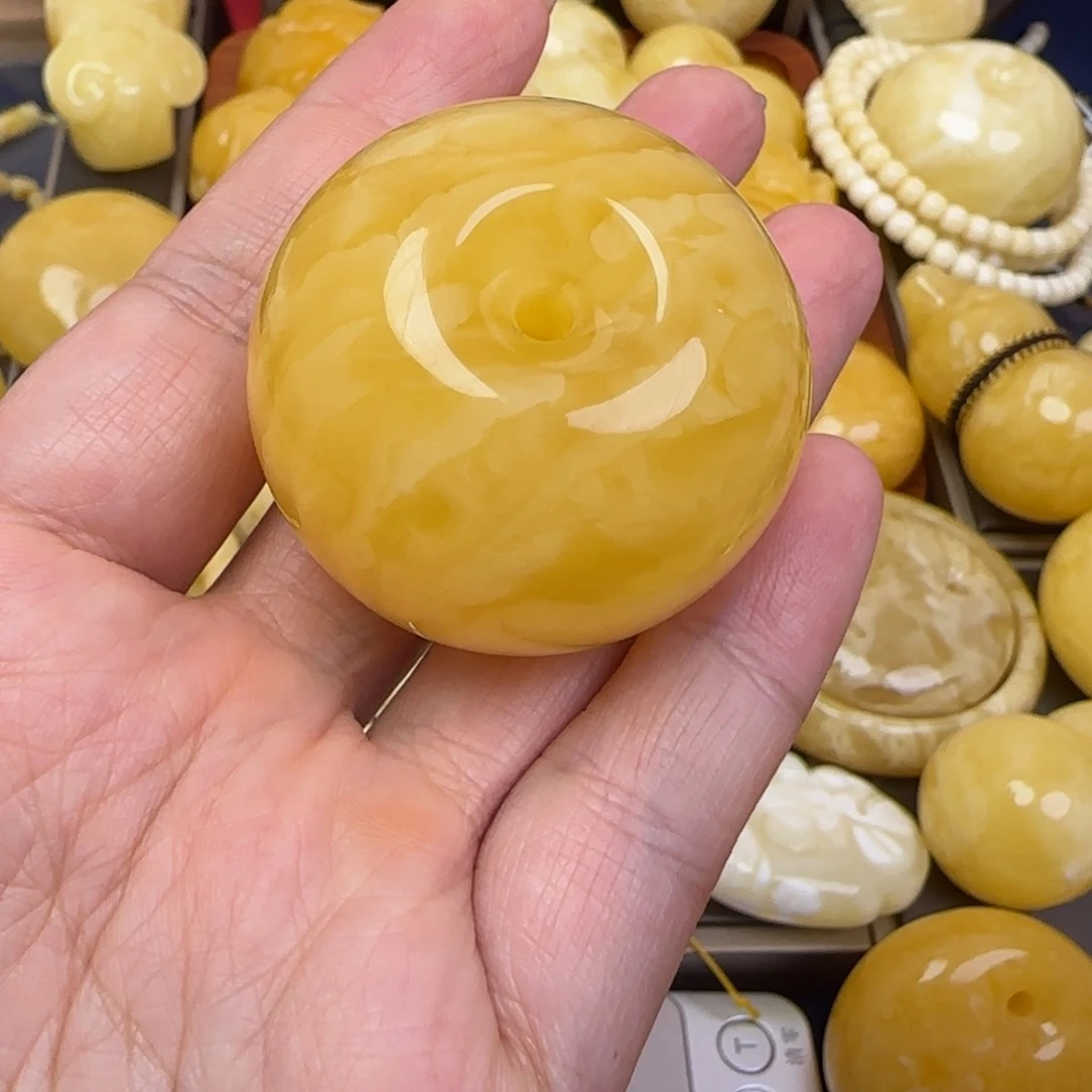 蜜蜡颈饰未镶嵌天然蜜蜡