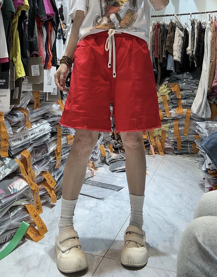 夏季棉纯色时尚韩版短裤百搭休闲显瘦宽松五分裤薄款2525