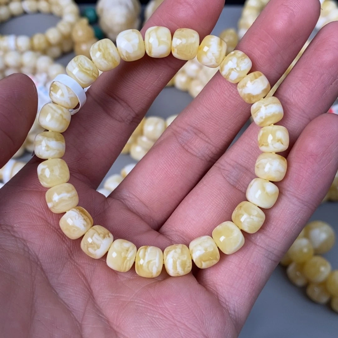 未镶嵌琥珀珠宝奇石8.6mm