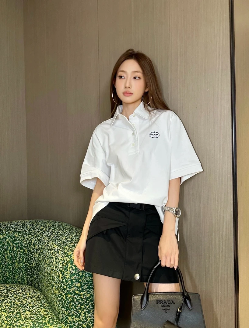 未使用 Prada/普拉达 polo衫短袖T恤M码00943