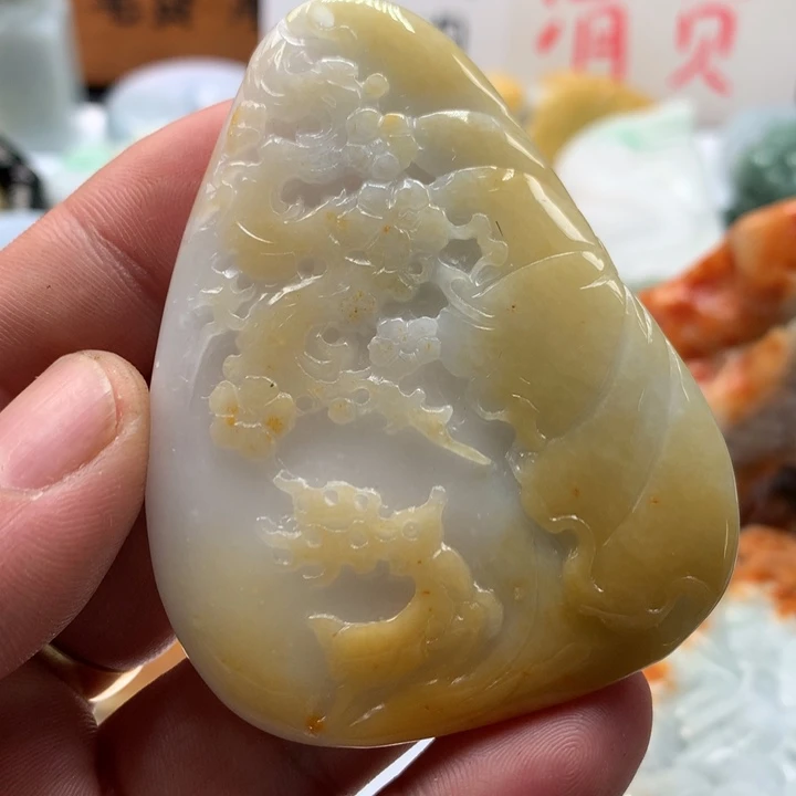 翡翠未镶嵌颈饰保真天然a货翡翠