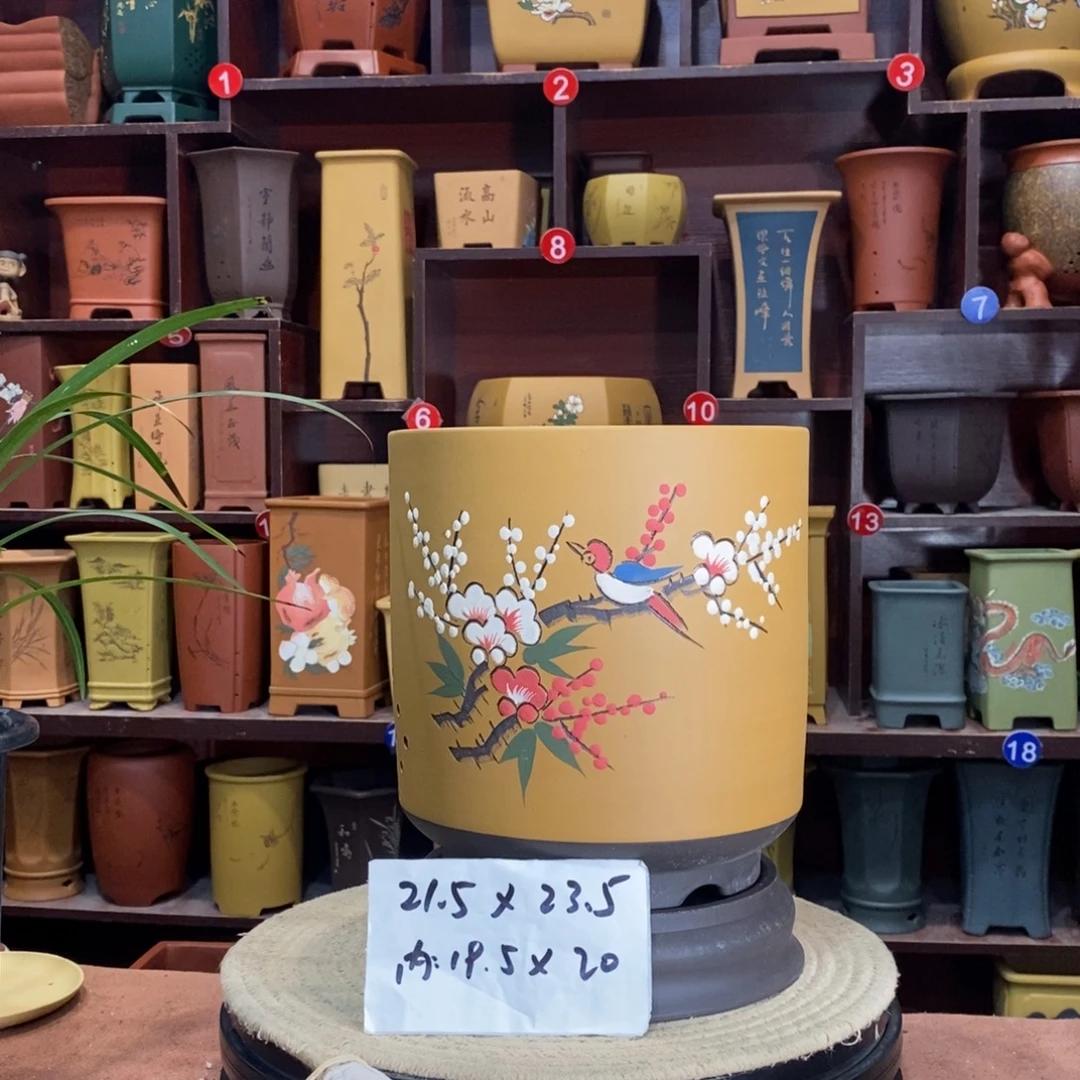紫砂艺术紫砂花盆