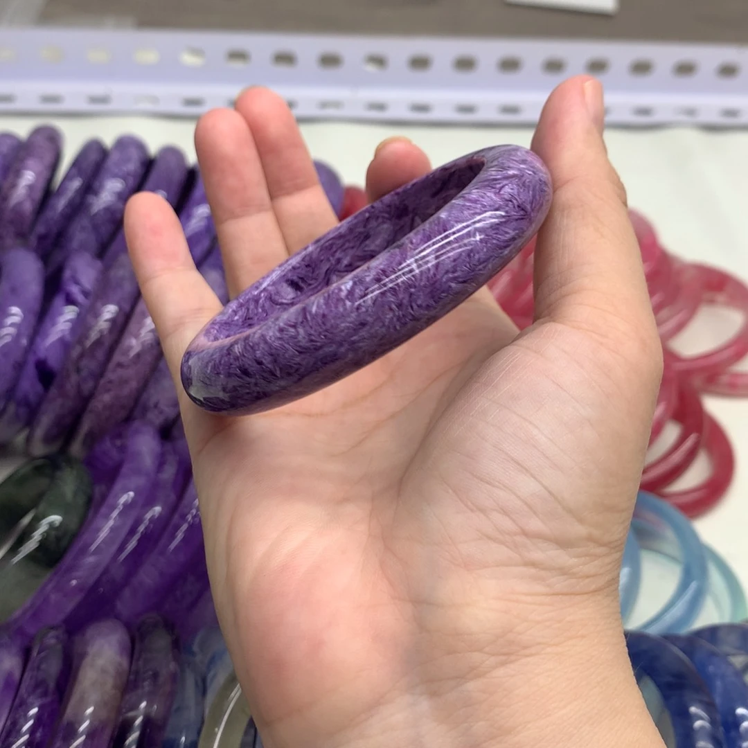 查罗石（紫龙晶）未镶嵌手镯