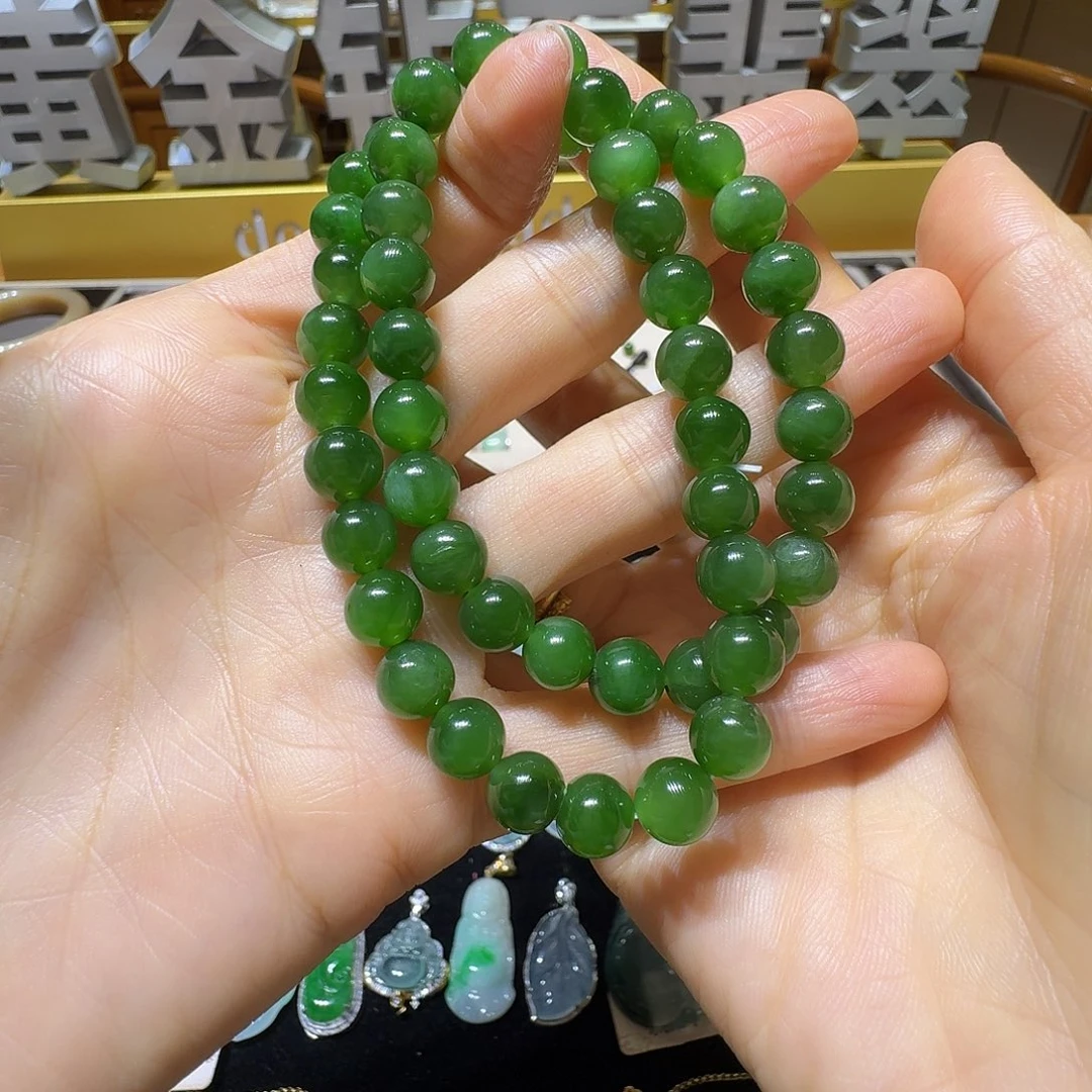 和田玉（碧玉）未镶嵌项链