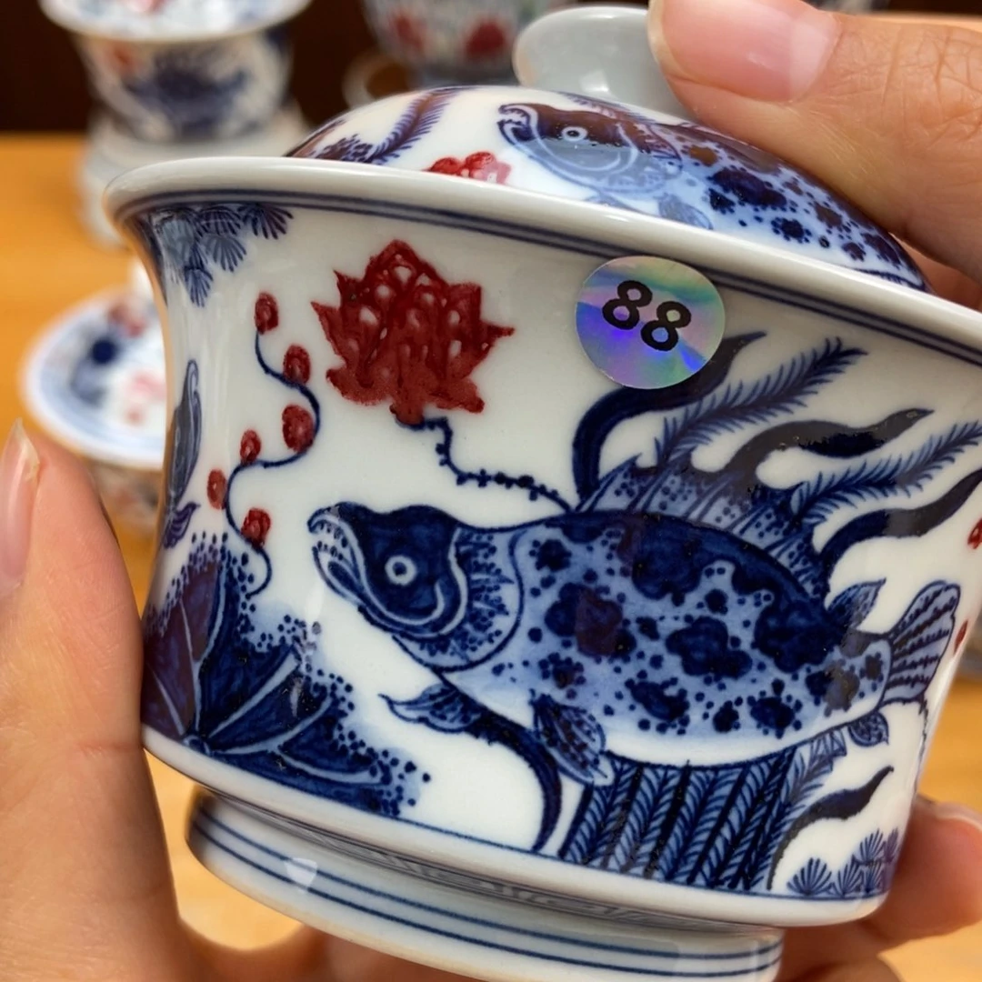 手绘现代茶具非古董