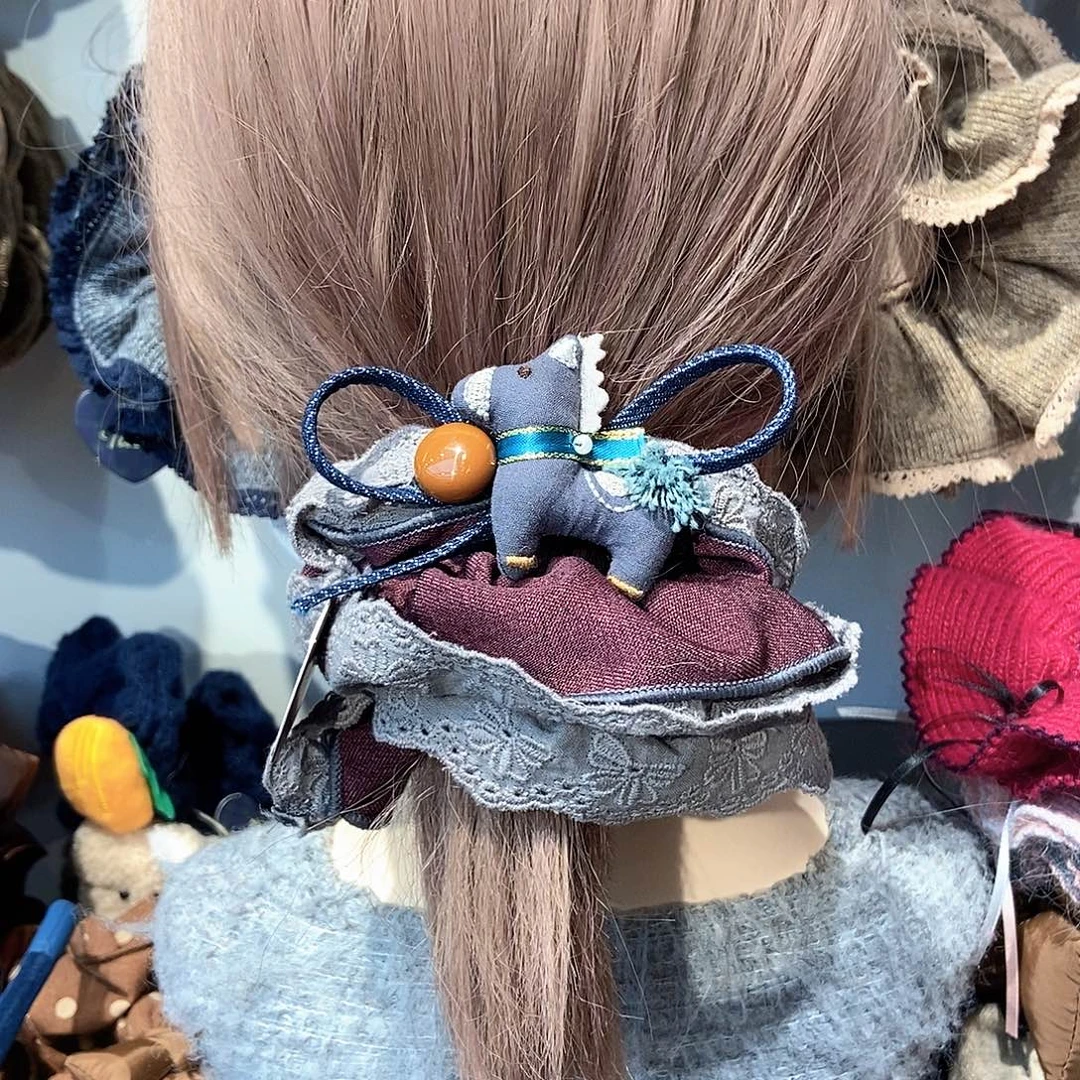 布艺铁合金小马发圈