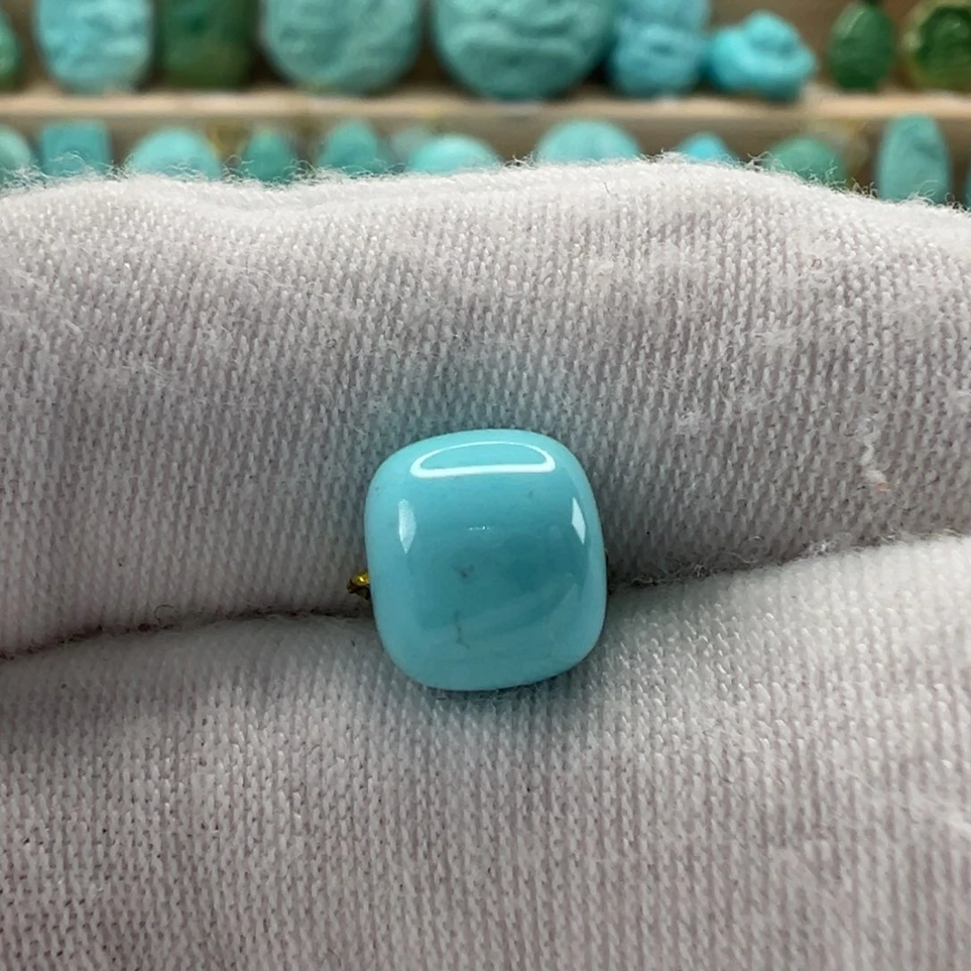 未镶嵌绿松石老型珠8.4x7.4mm