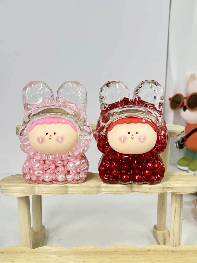 巨无霸12.5CM【珍珠莉莉丝】入油流沙夜光可爱对碰玩具手工创意摆设