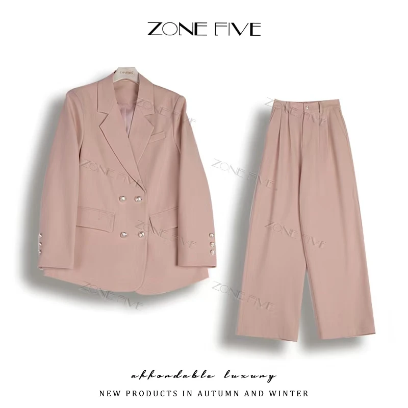 【zonefive】2025年春季西装套装显瘦遮肉设计师款早春西服裤子