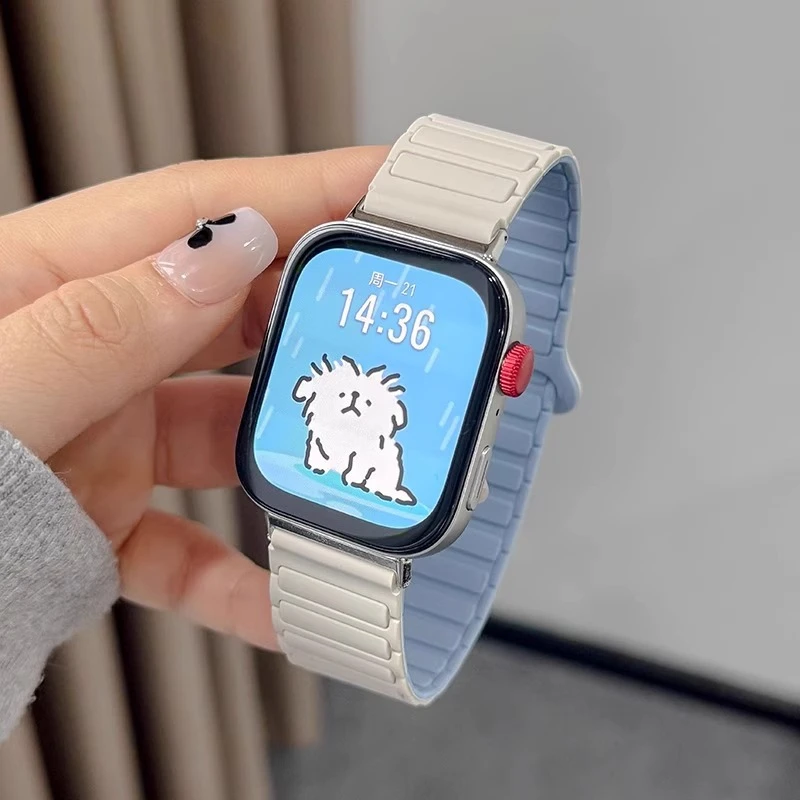 张婧仪同款适用华为fit4表带watchfit4pro硅胶磁吸fit3智能手表带