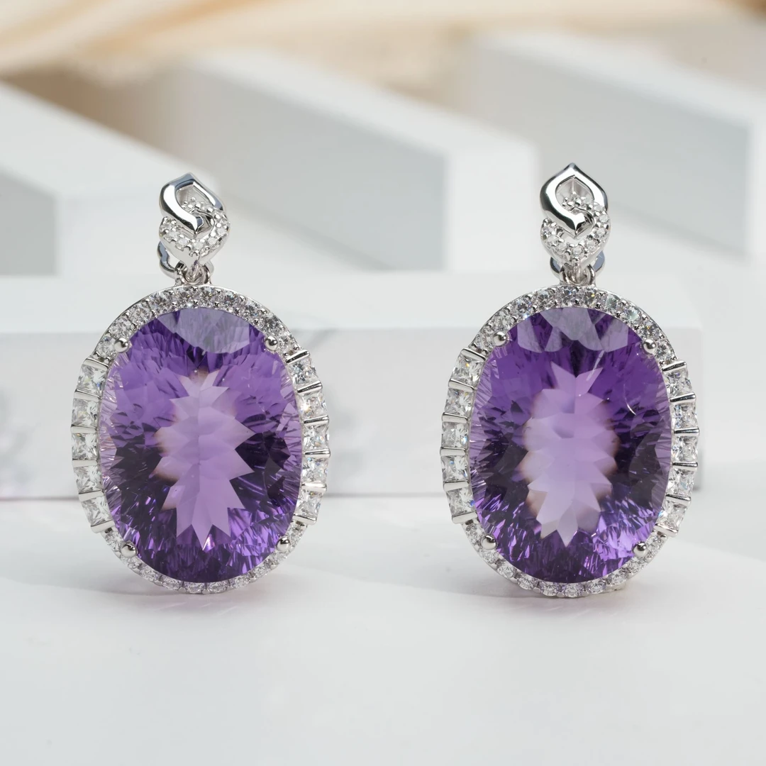 【小北好物】S925银紫水晶吊坠约18*24mm【多样性发一】QH161X454