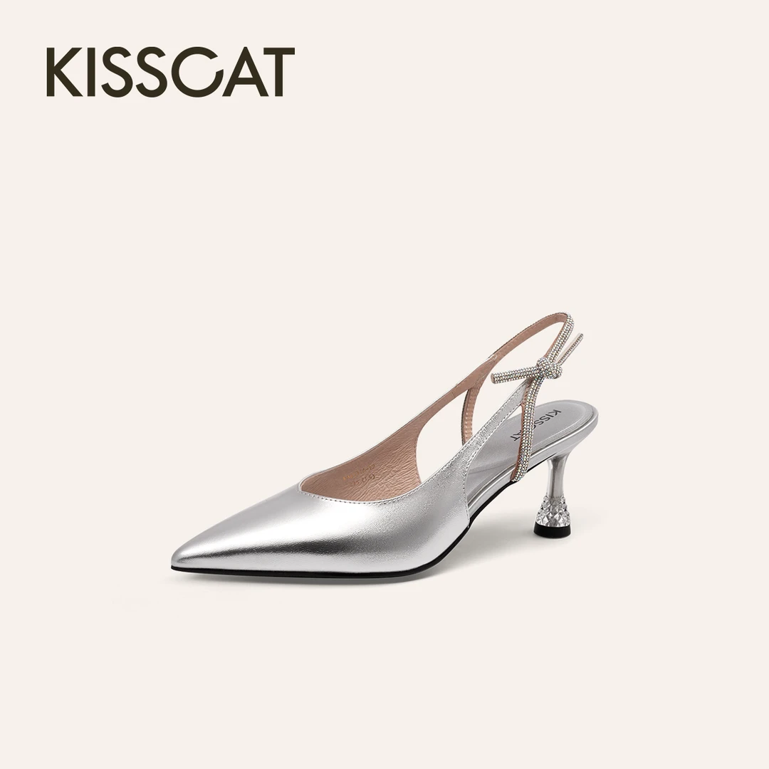 【商场同款】接吻猫【流光舞会】2025年夏舒适通勤时装凉鞋KA65316-12