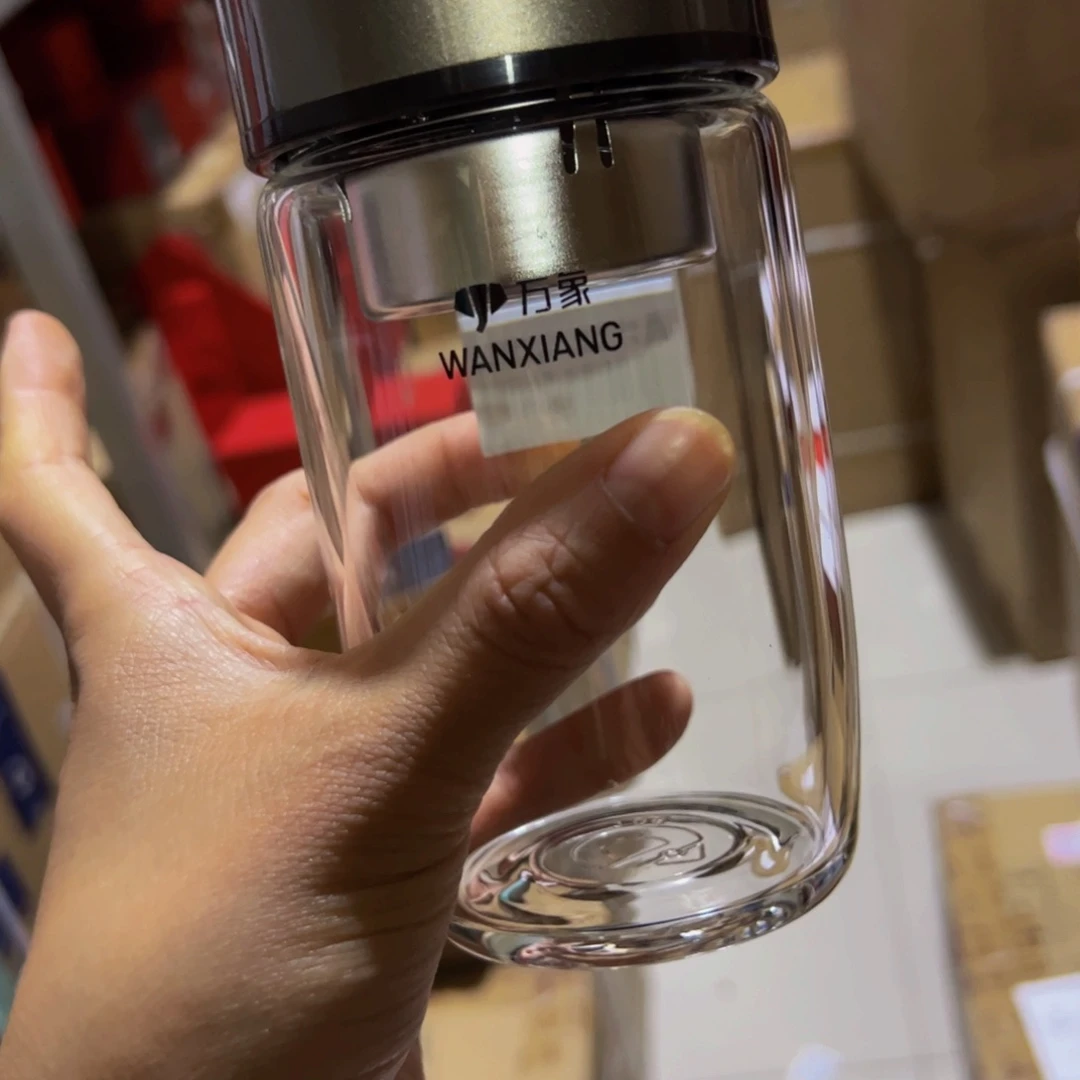 万象时空知了u402单层烫手玻璃杯加被套