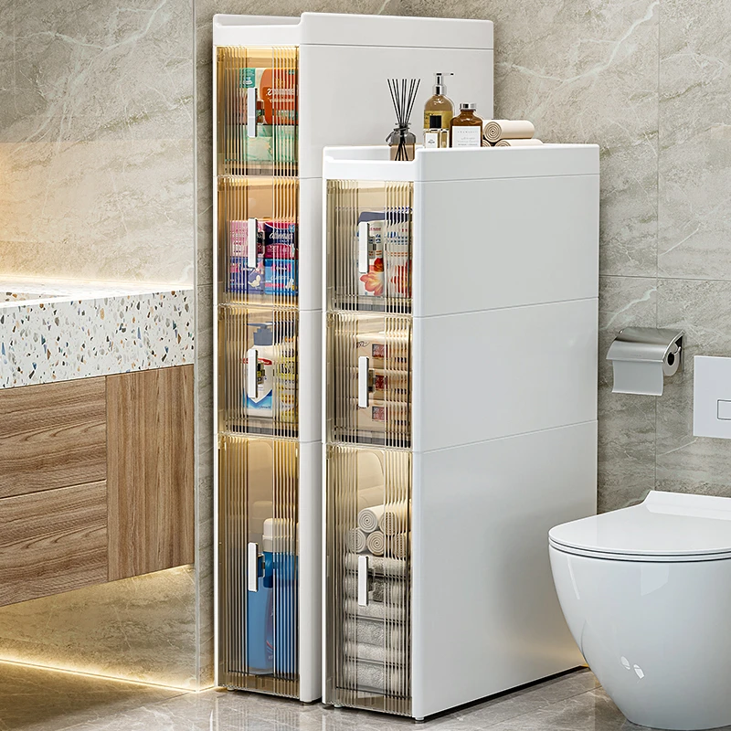 免安装浴室冰箱缝隙柜厨房窄柜夹缝柜储物柜卫生间多层抽屉收纳柜