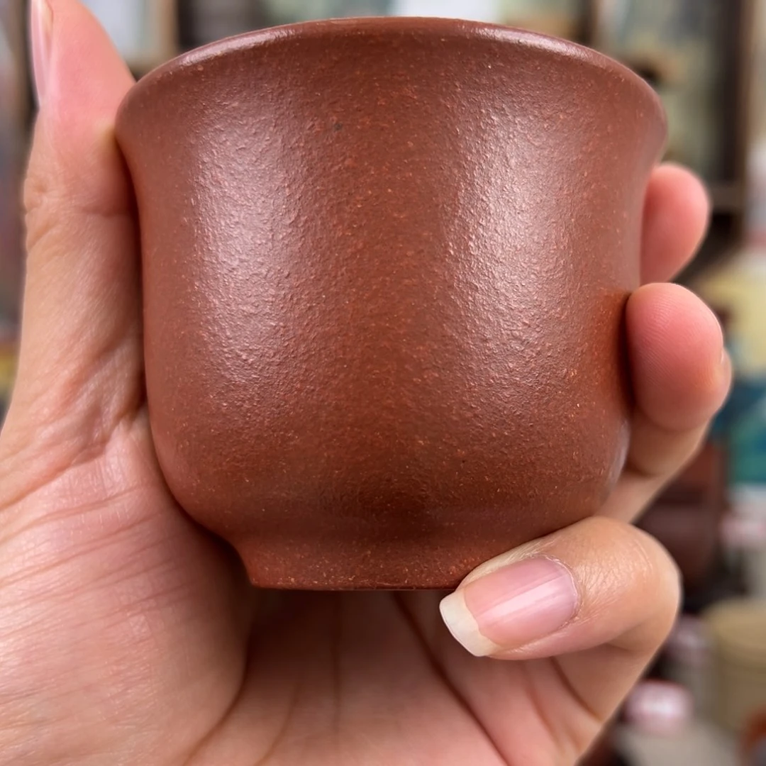 紫砂茶杯拙器甄选，纯原本矿。