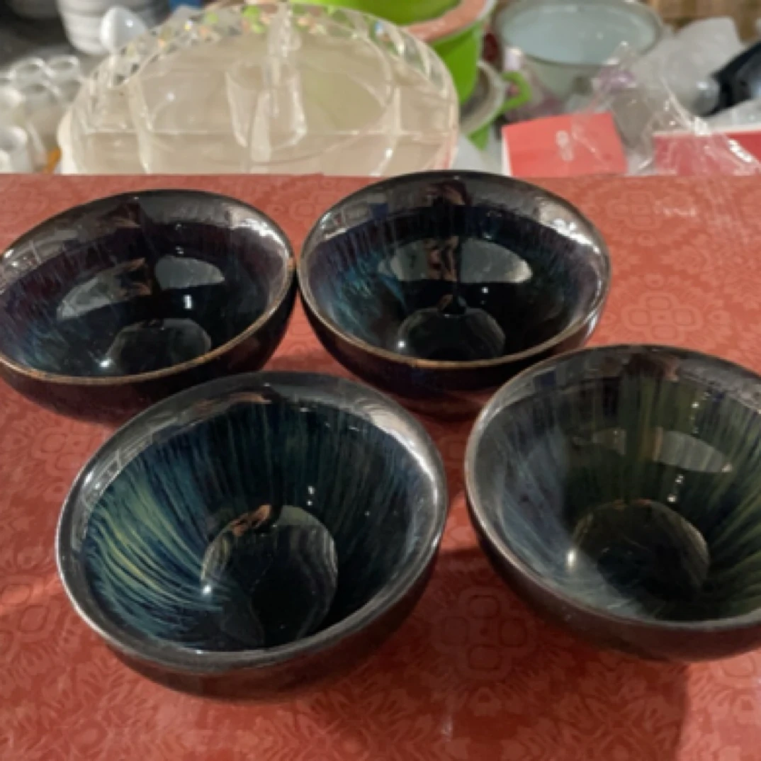 窑变创意陶瓷茶杯功夫茶具天目建盏品茗茶盏