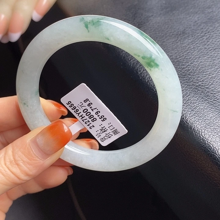 未镶嵌手镯翡翠55圆条72