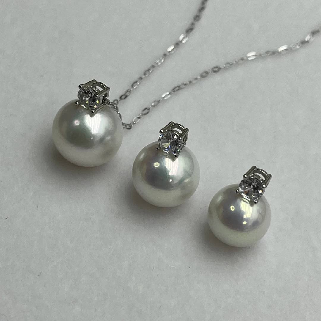 镜面淡水爱迪生珍珠王妃吊坠轻奢日常百搭简约风（赠万能链）