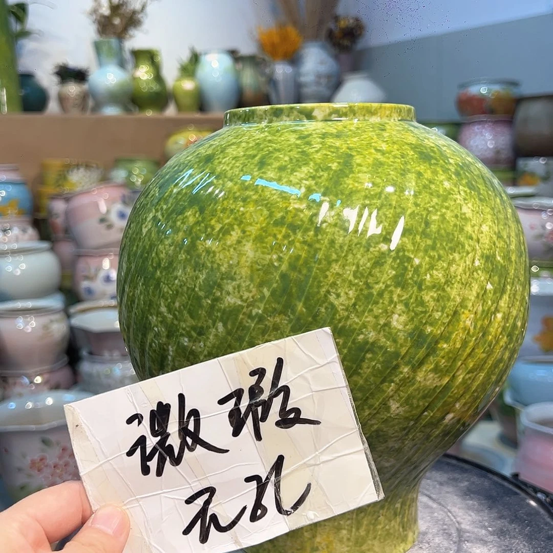 景德镇陶瓷花盆瑕123