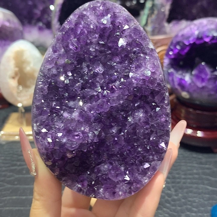 紫晶珠宝半成品未镶嵌