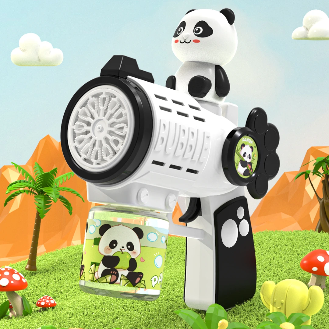 手持全自动吹泡泡新款电动女孩2025熊猫泡泡机玩具生日礼物男玩具