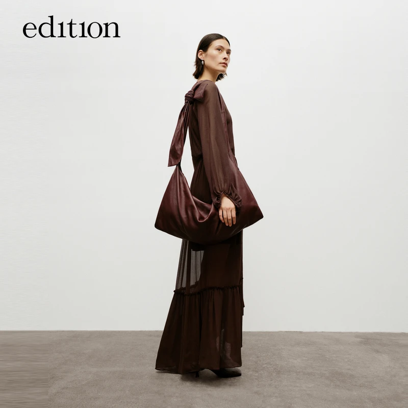 【商场同款】edition桑蚕丝薄纱两件连衣裙#EBD3DRS059