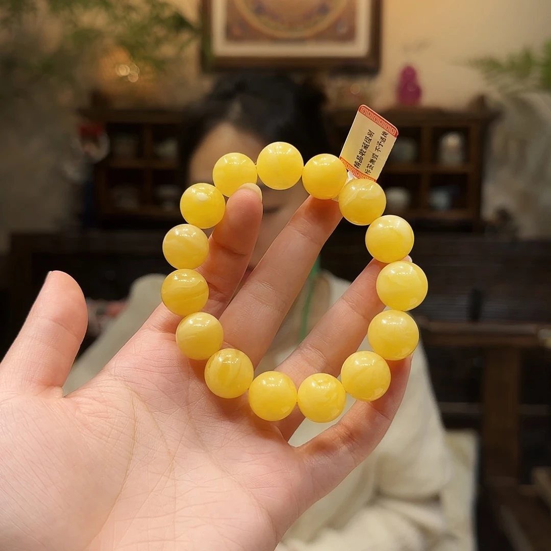 蜜蜡未镶嵌手串15mm