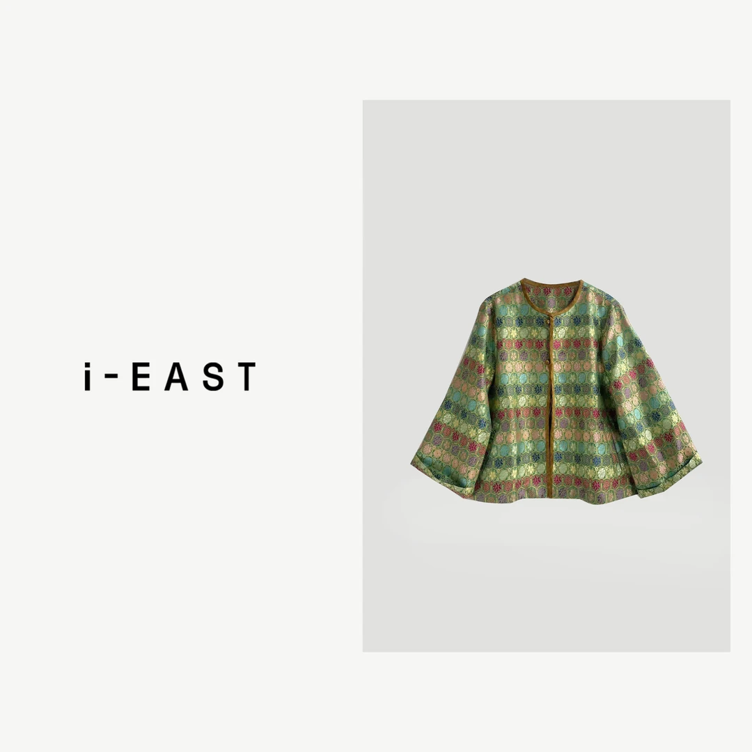 i-EAST 雅清碉~新中式彩色提花开衫外套-4C GF210
