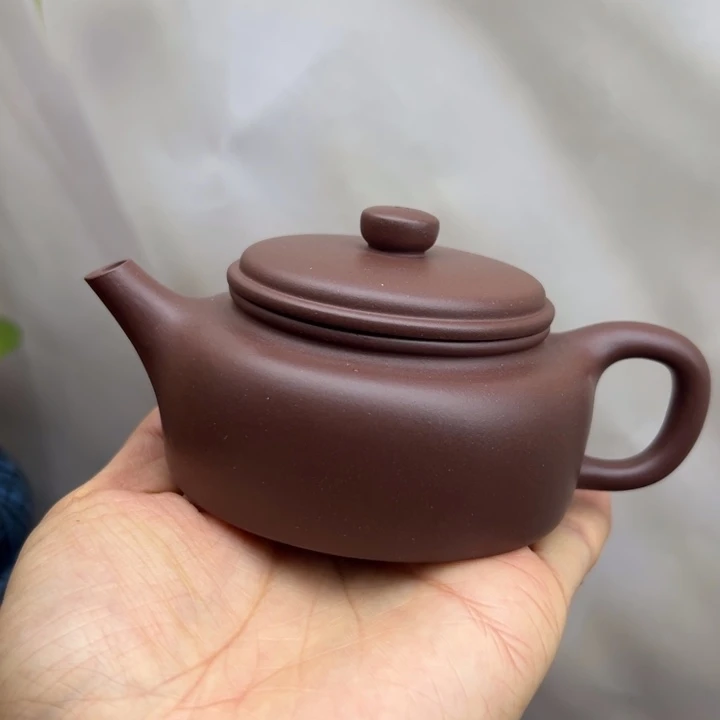 紫砂茶壶紫泥矮德中150c c