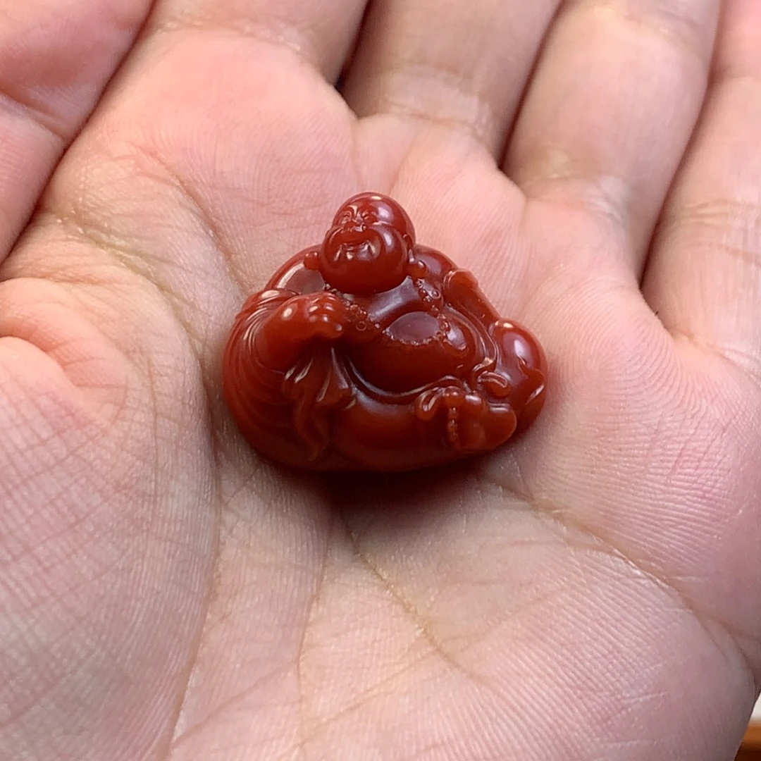 南红玛瑙锦红佛公未镶嵌保山原矿南红