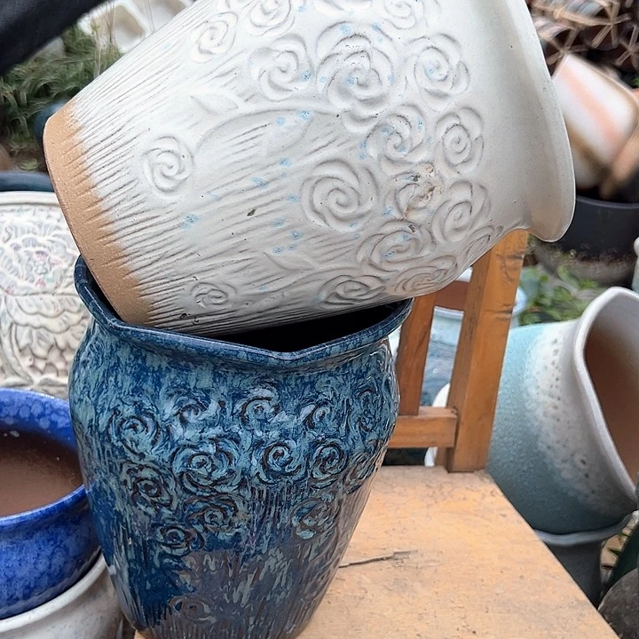 紫砂花盆口18高22福利价。。。。。。。。。。。。。。