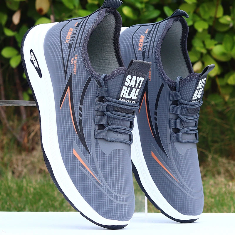 一脚蹬男鞋秋季皮面防水运动休闲鞋轻便软底驾车通勤上班鞋潮鞋子