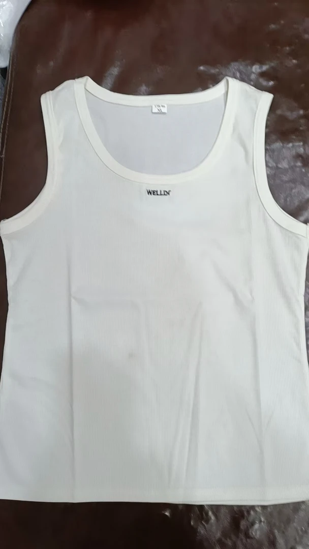 0172无袖W字母吊带背心