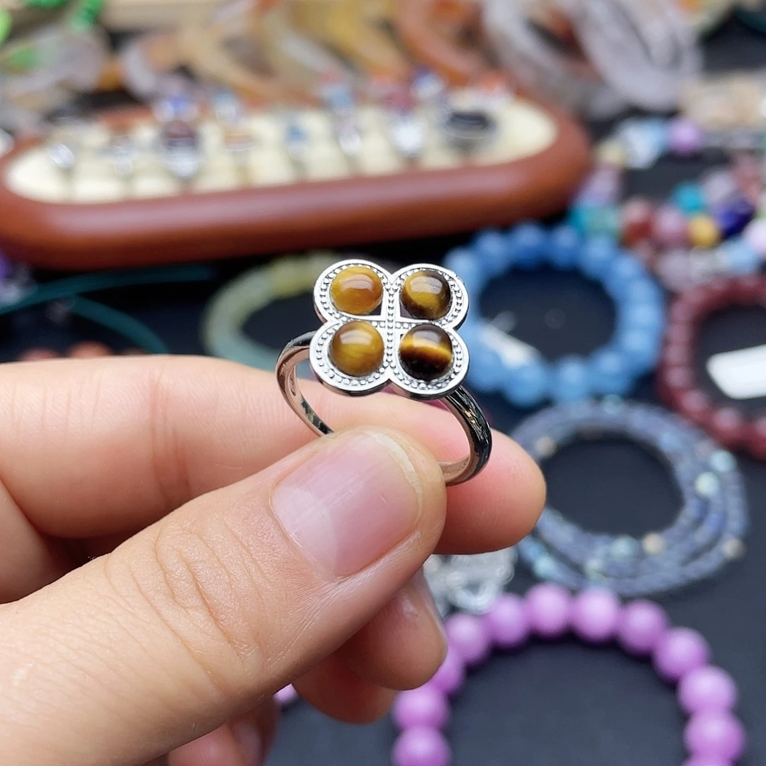 烟晶手链银S925镶嵌