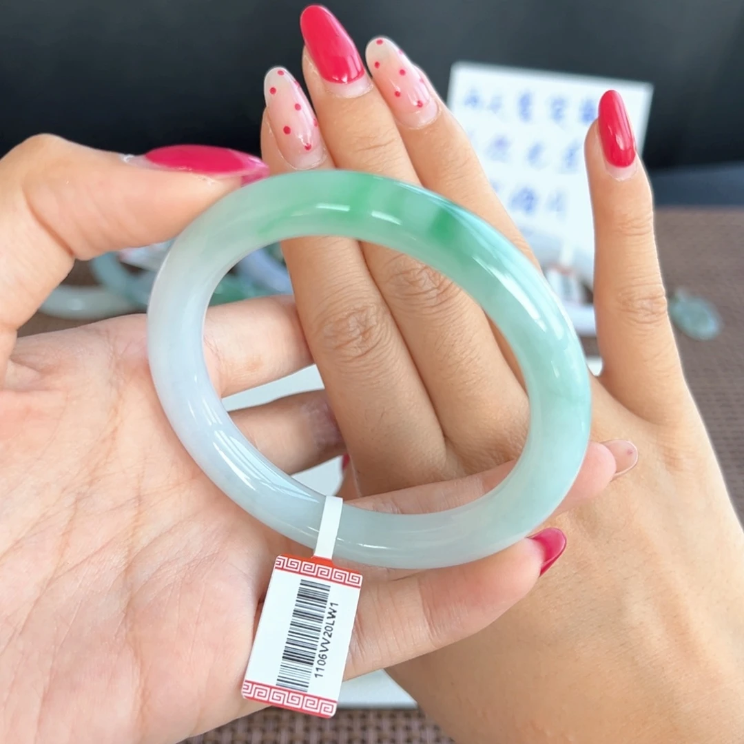 翡翠未镶嵌手镯10号 54.9